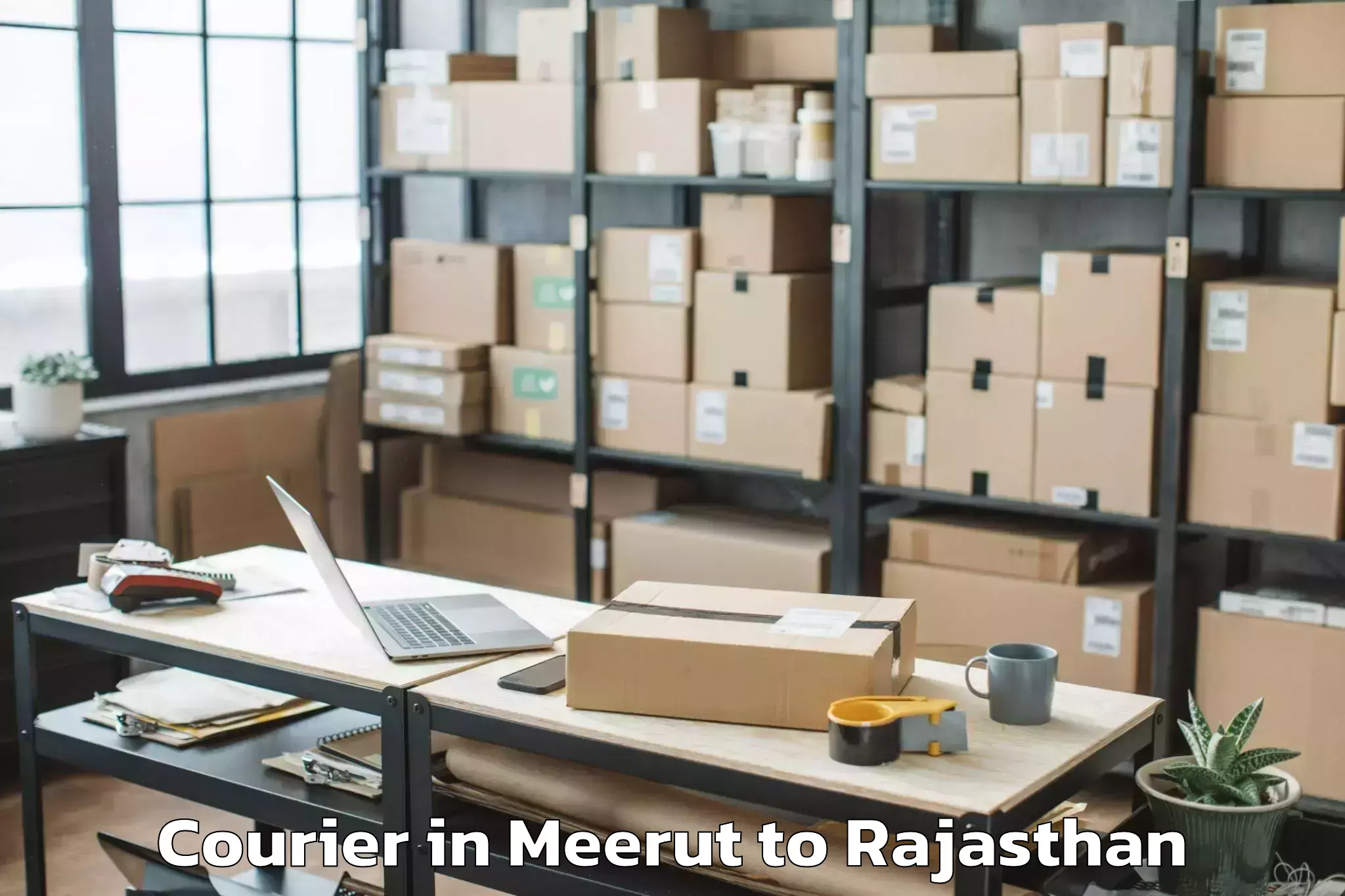 Top Meerut to Sapotra Courier Available